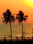 Sunset in Goa, travel photos